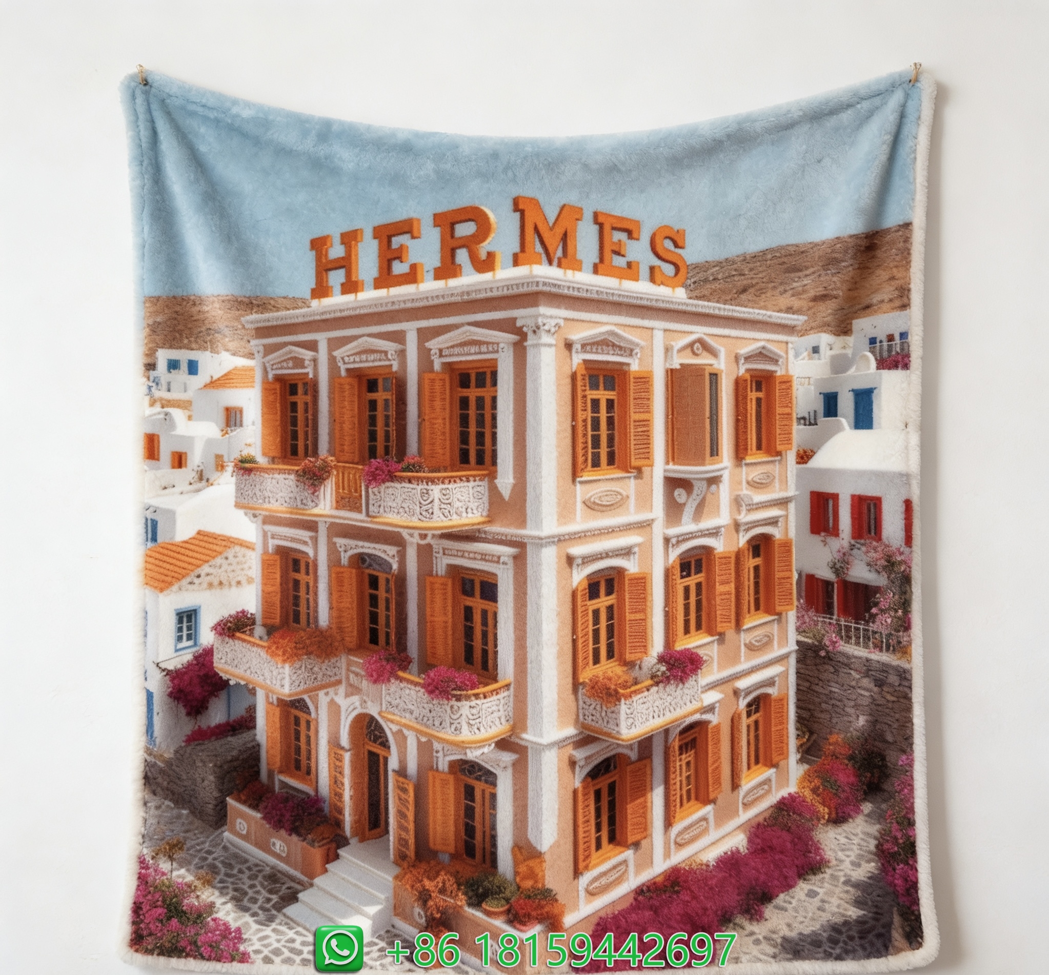 Hermes Throw Blankets